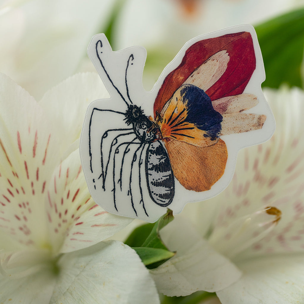 Flowers in Flight sticker sheet